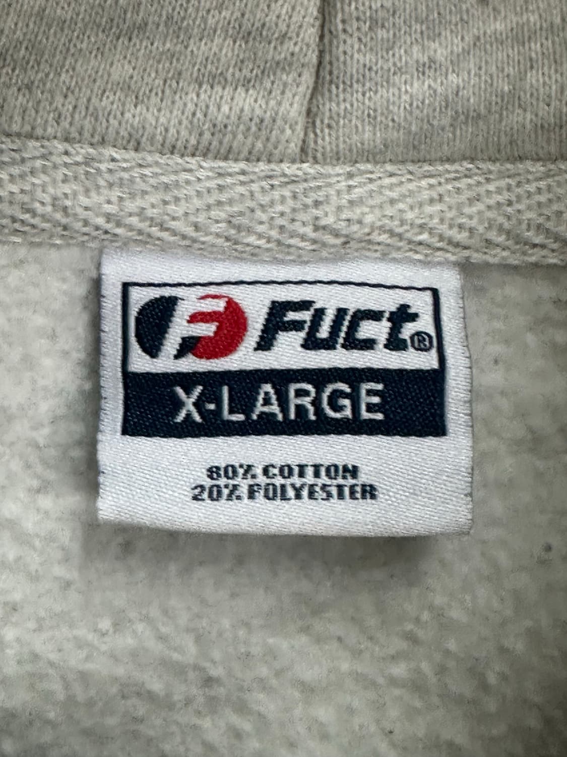 FUCT 로고 그레이 후디 XL 상품이미지6