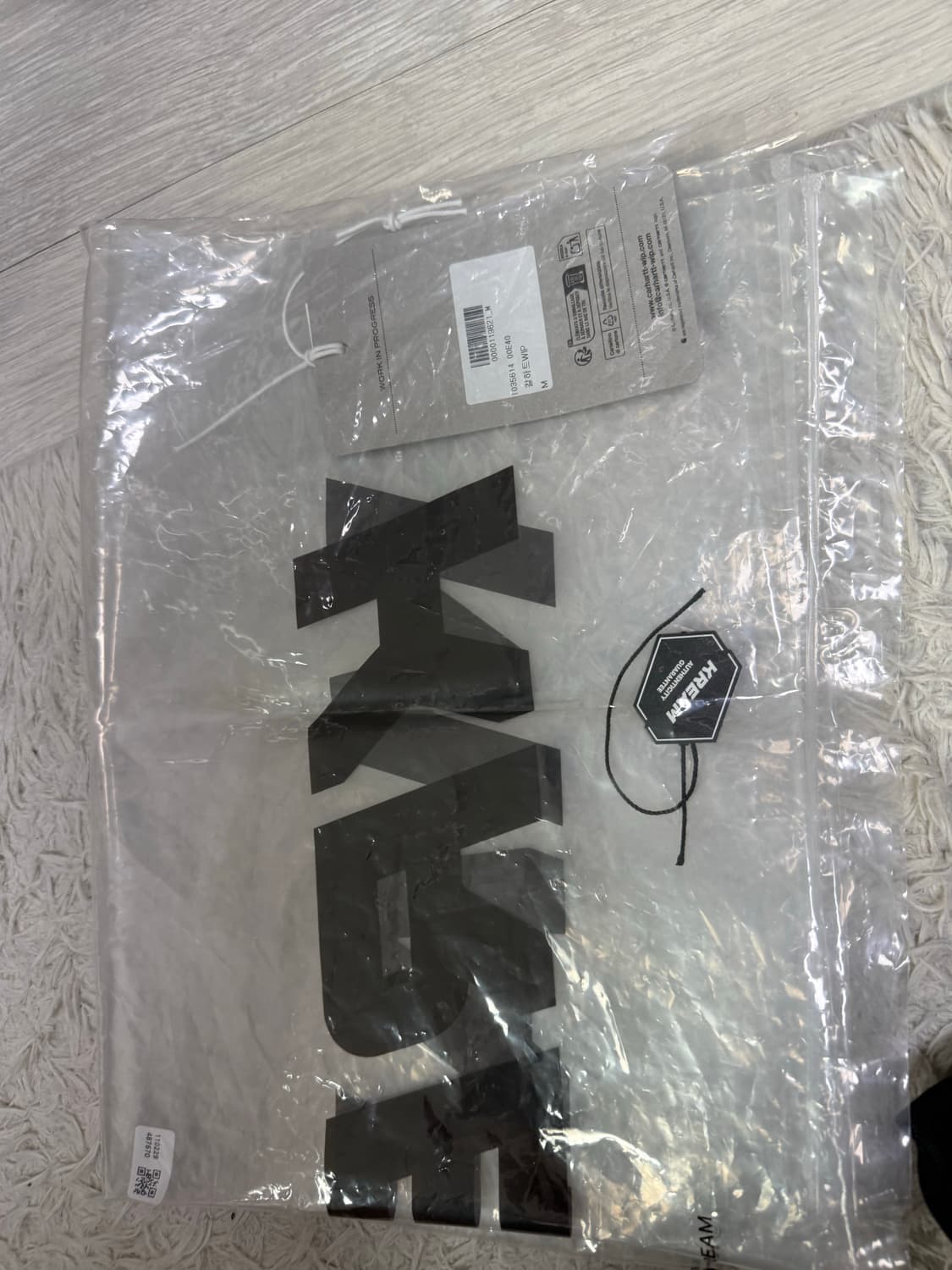 (M)칼하트 wip og 디트로이트 자켓 블랙 스톤 캔버스 상품이미지2