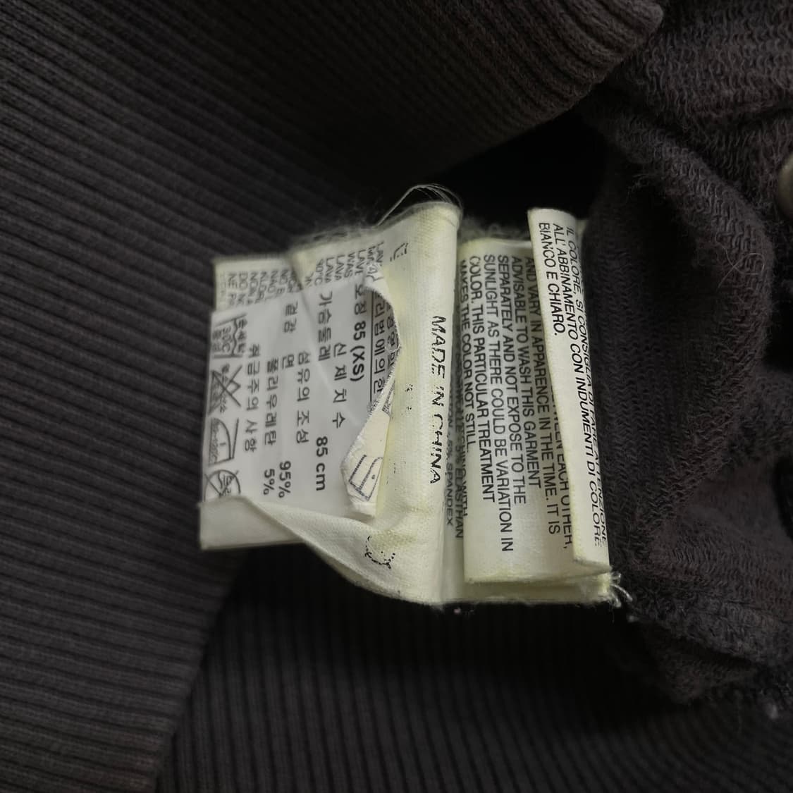 디젤 하이넥 스웻 집업 자켓 다크그레이 상품이미지9