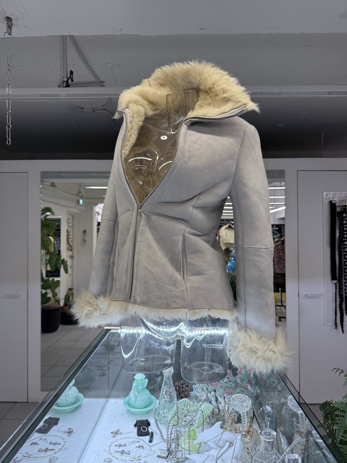 real leather shearling jacket 상품이미지3