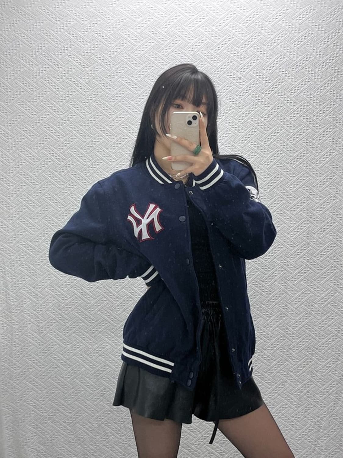 MLB 올드스쿨 빈티지 뉴욕양키스 바시티 자켓 105 C09422 상품이미지1