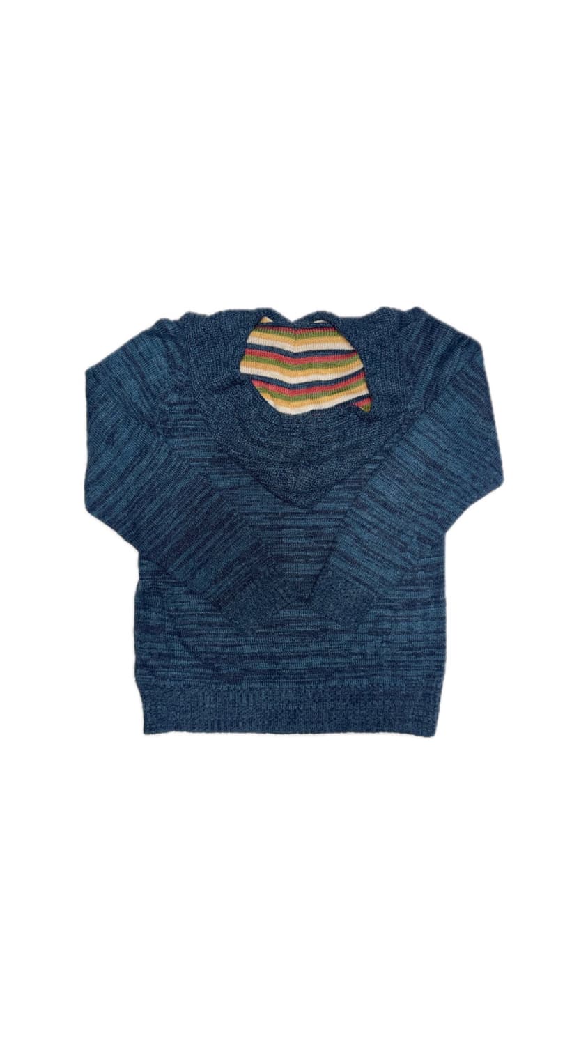 인디고 후드 니트 상품이미지2