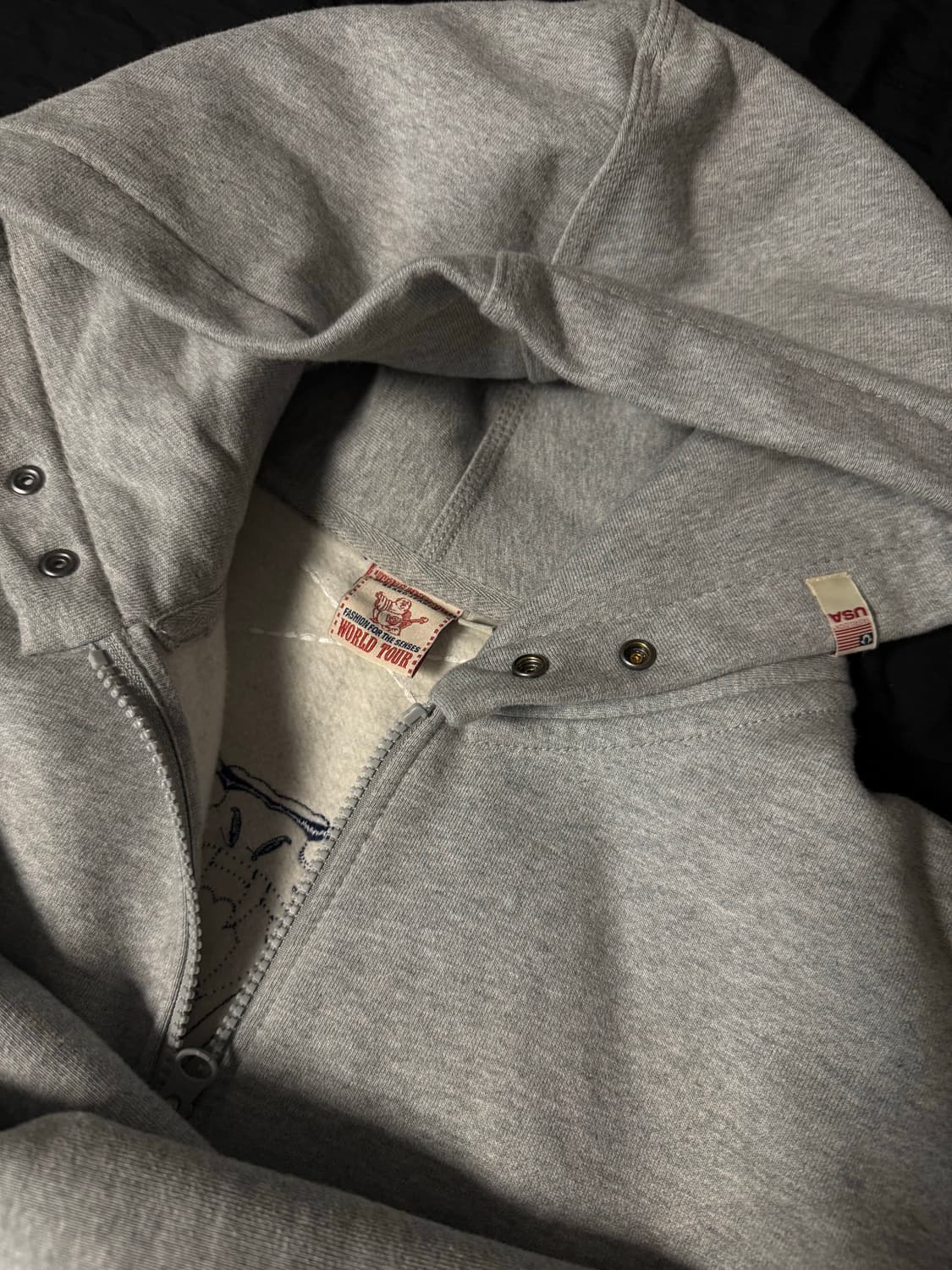 트루릴리젼 TR 스핑크스 집업 멜란지 그레이 상품이미지3