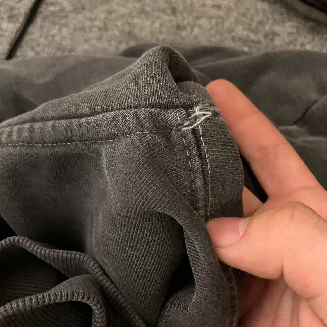 2)언더마이카 피그먼트 오버핏 후드티 상품이미지9