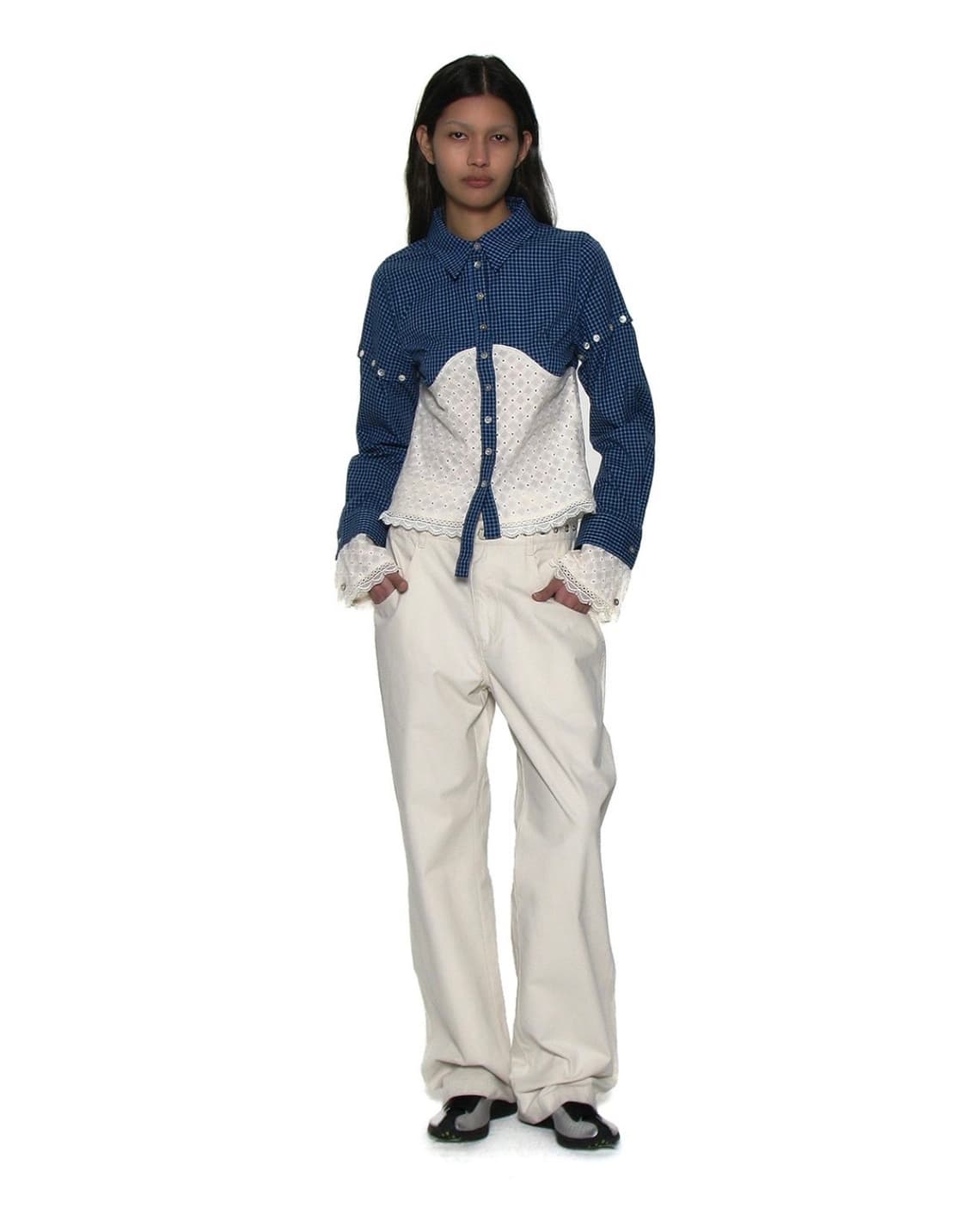 파르티멘토 우먼 2way pointed double waist 팬츠 상품이미지1