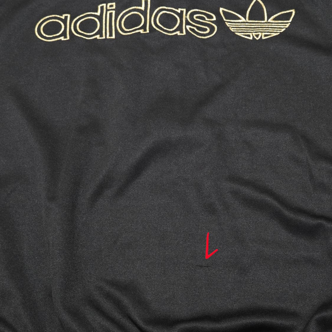 Adidas 아디다스 90s 일본 올드 빈티지 검/금 파이어버드 트랙탑  상품이미지6