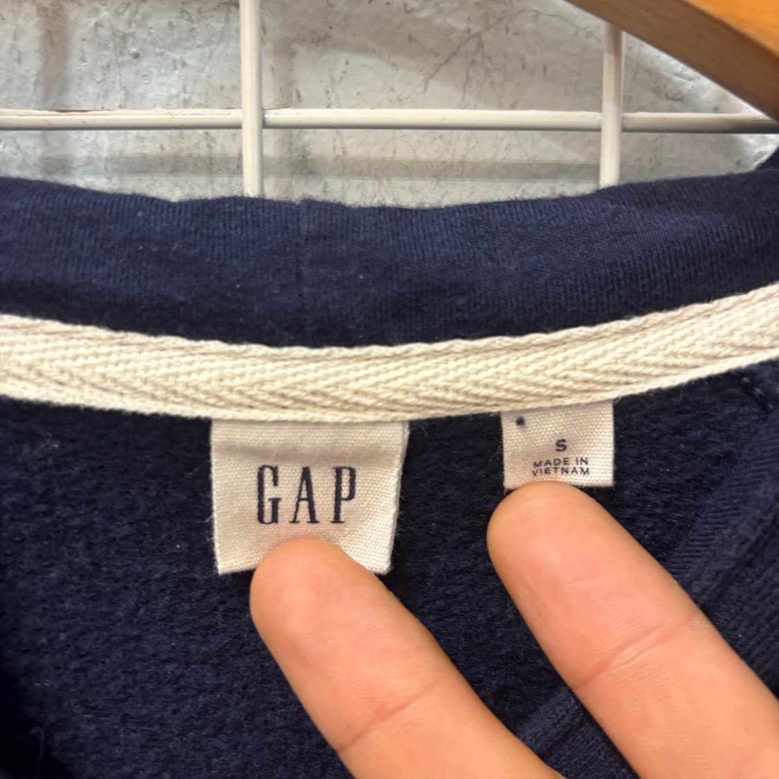GAP 갭 y2k 네이비 후드집업 S 상품이미지6