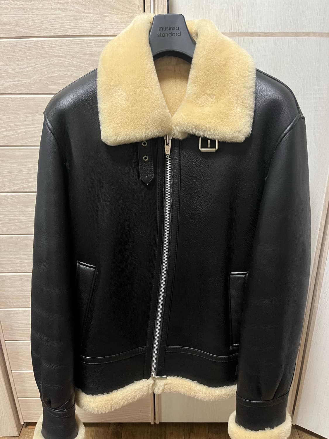 [M] 스페로네 B-3 리얼 레더 (램스킨) 무스탕 브라운 상품이미지2