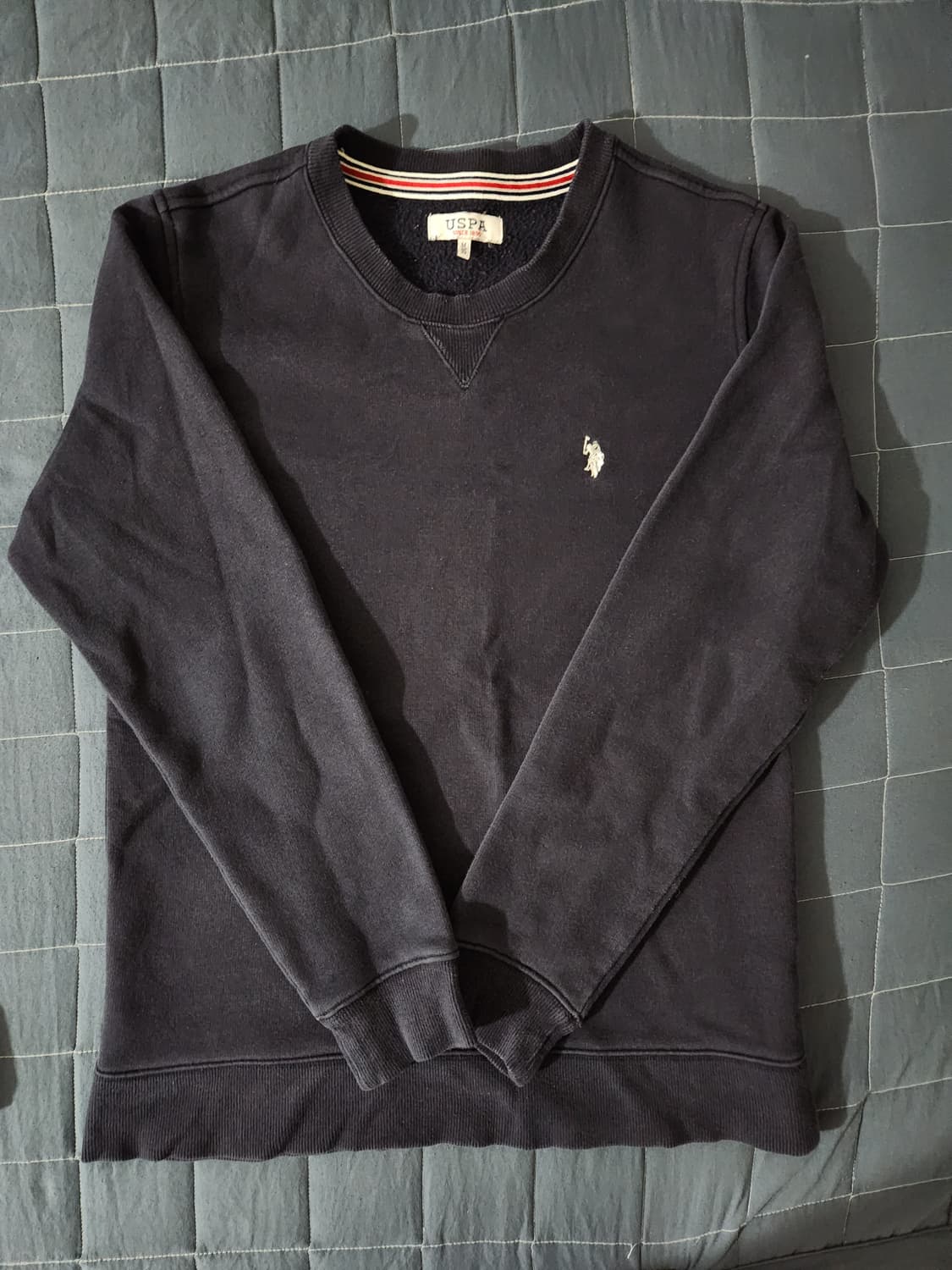 Uspa 폴로 맨투맨 블랙 그레이 네이비 상품이미지3