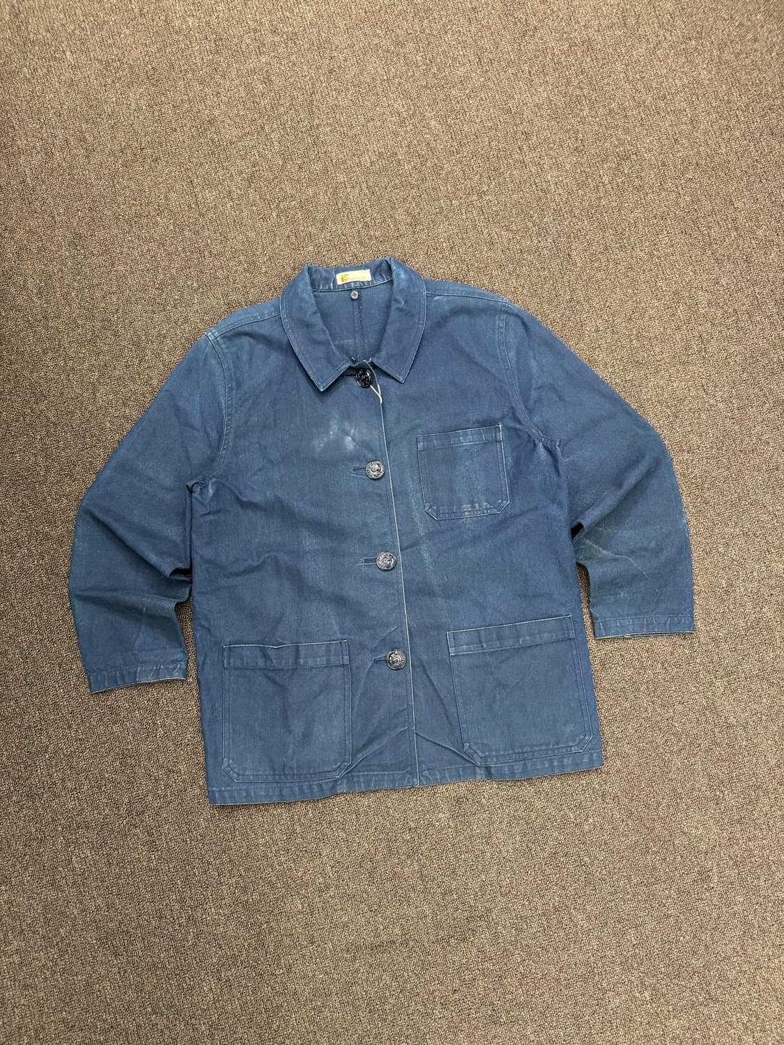 9)이세이미야키 스포츠 빈티지 네이비 코튼 자켓 상품이미지1