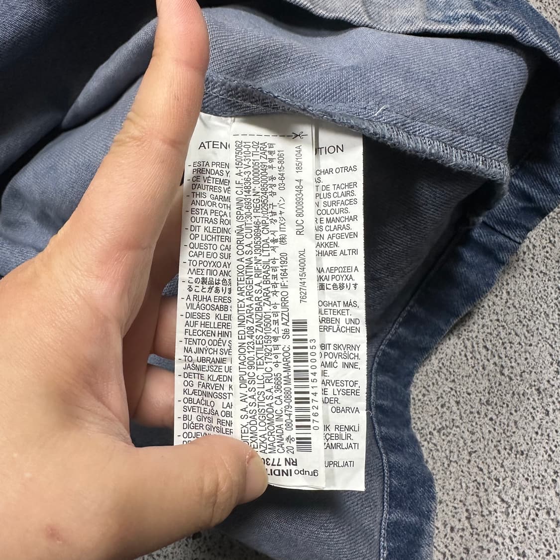 ✨ (바배) 자라 오버핏 루즈핏 카라 헤비웨이트 반팔티 상품이미지4