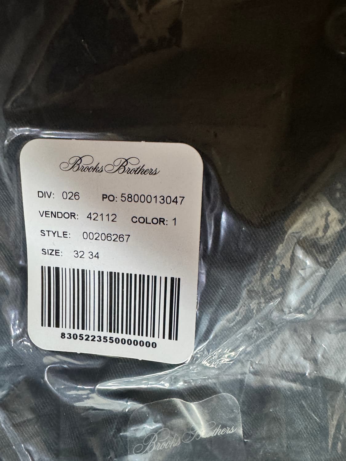 브룩스브라더스 어드밴티지 치노 새제품 블랙, 스톤 2장 (슬림/밀라노핏) 상품이미지8