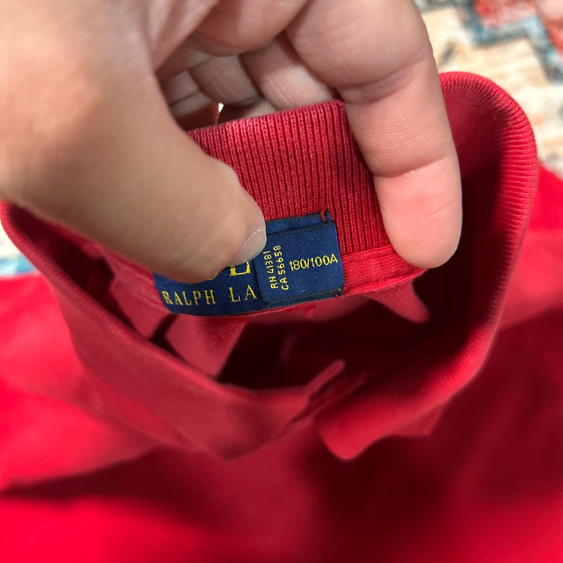 [L] 폴로 랄프로렌 성조기 빅포니 카라 반팔 상품이미지5