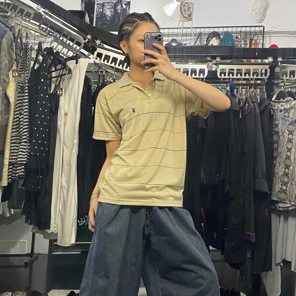 Polo Ralph Lauren 멀티 스트라이프 포켓 반팔 티셔츠 상품이미지9