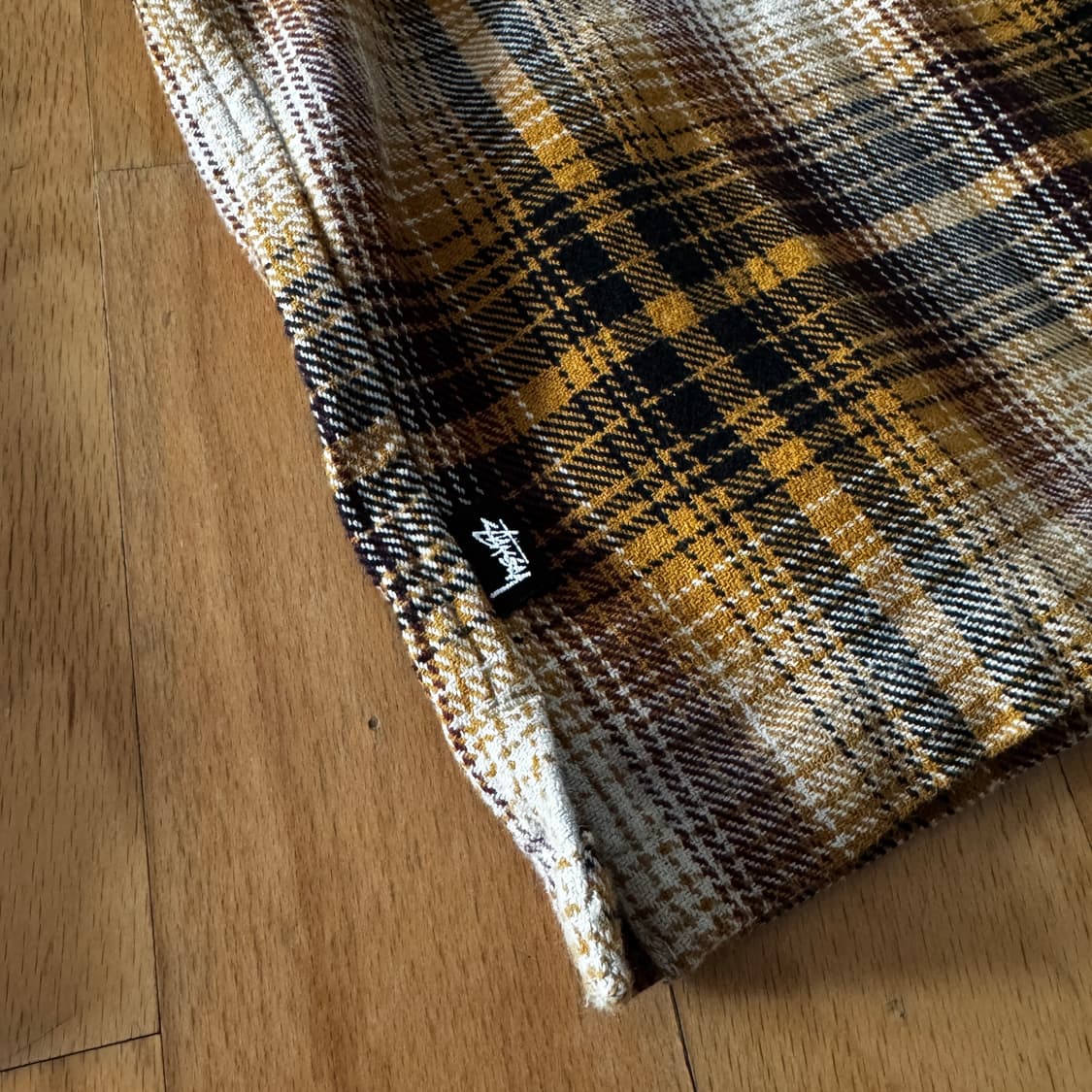 스투시 Stussy 잭 쉐도우 플레이드 집 셔츠 M 상품이미지6