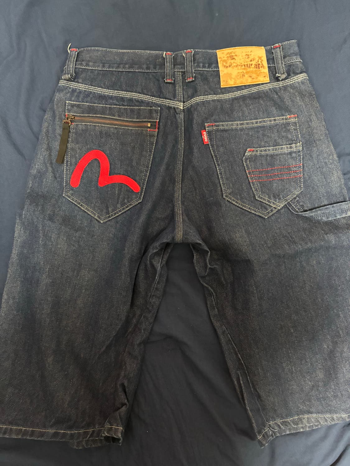 34 에비수 카펜더 버뮤다 데님팬츠/진청 상품이미지1