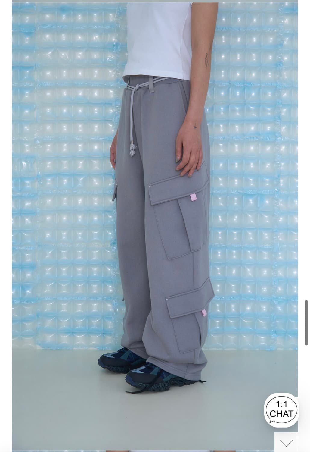 서서 STRING CARGO SWEATPANTS (GREY) 상품이미지2