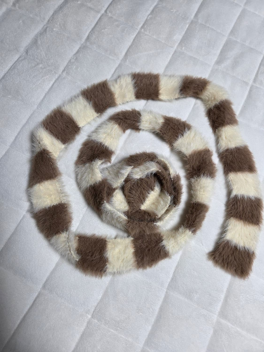 데일리 모리 캐주얼 브라운 슬림 머플러 얇은 목도리 상품이미지2