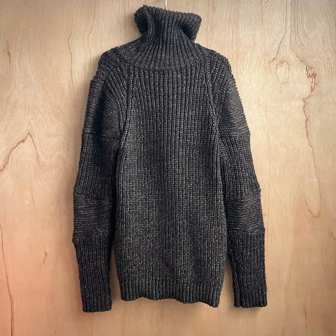 랑방 하이넥 사선 집업 니트 가디건 상품이미지4