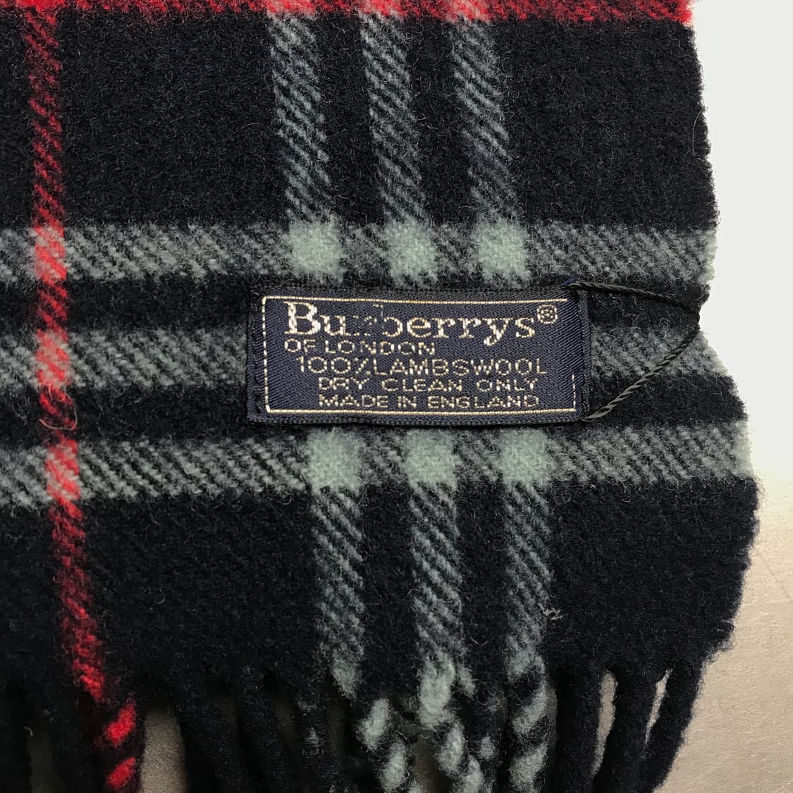 버버리 정품 램스울 머플러 네이비 상품이미지4