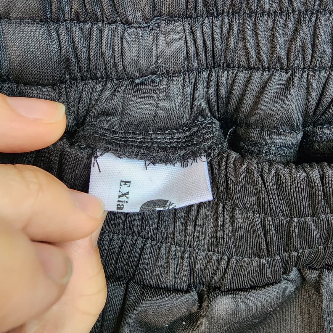 블랙 레이스 포인트 와이드 팬츠 상품이미지5