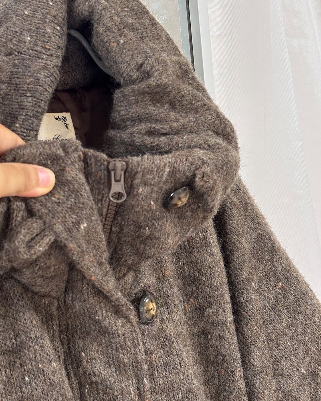 ehon vintage보카시 니트 하이넥 점퍼 상품이미지5