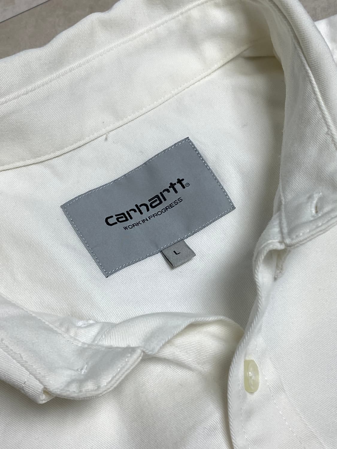 칼하트 윕 메디슨 셔츠 화이트 L 상품이미지3