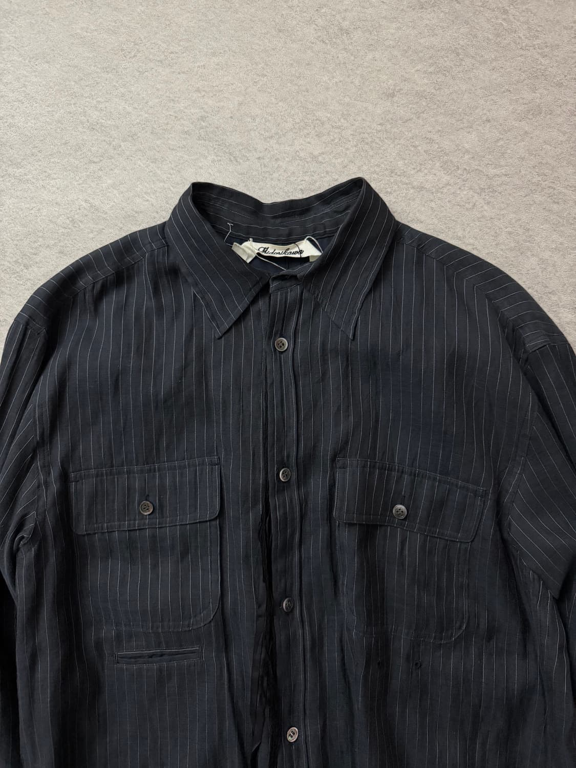 미도리카와 레이어드 컷오프 셔츠 상품이미지4