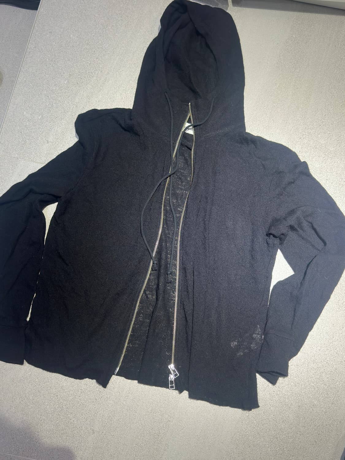 [L] 토니웩 라이트 후드집업 블랙 상품이미지2