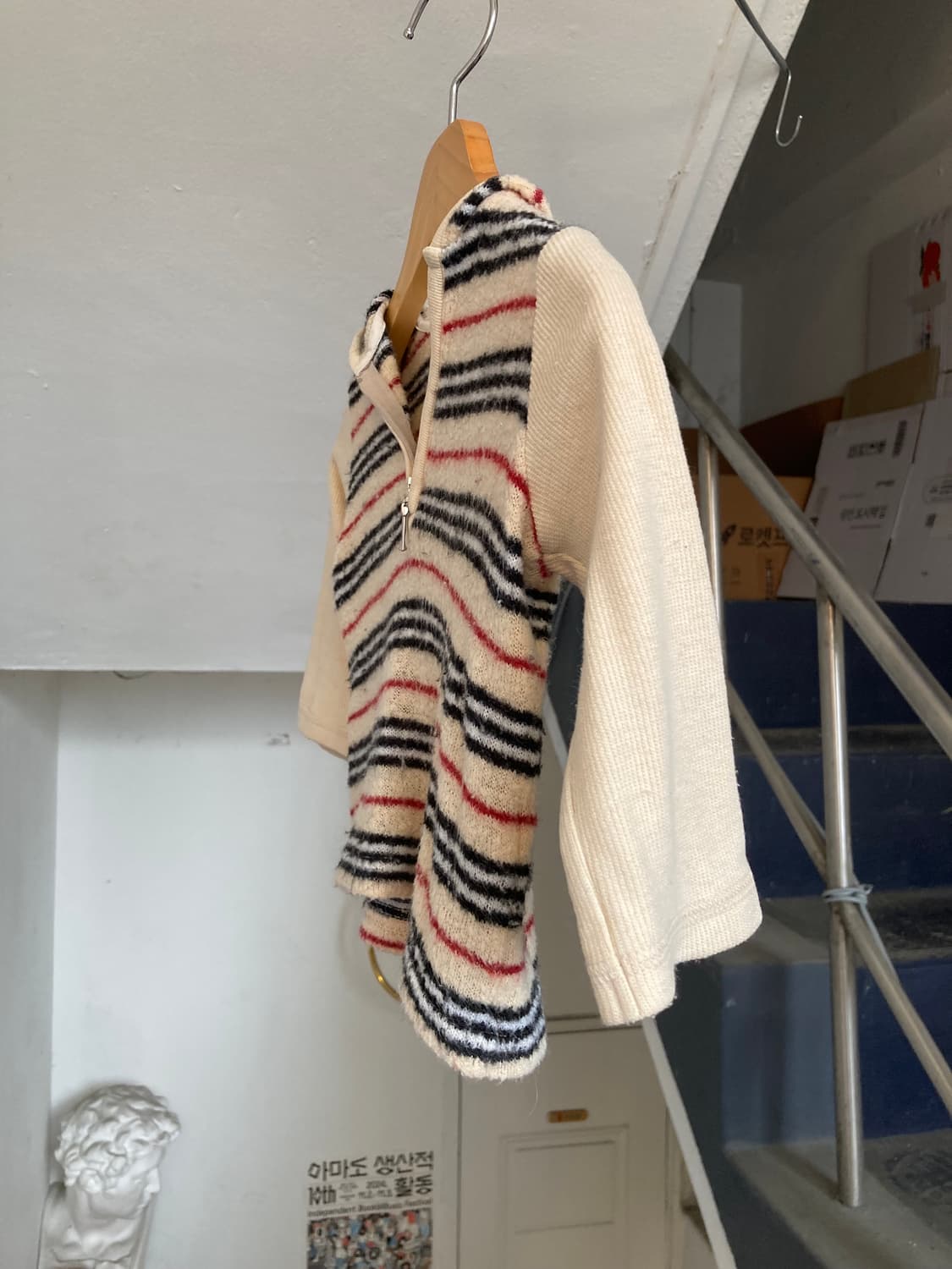 버버리 Burberry 태리 후드 반팔 니트 상품이미지4