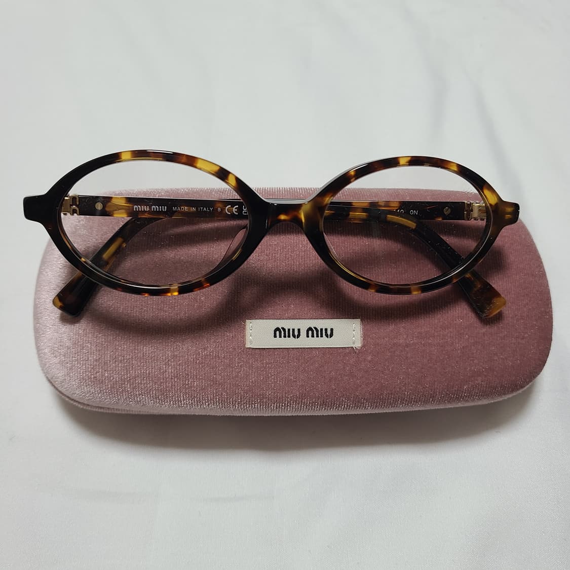 미우미우 리가드 선글라스 블루 렌즈 허니 톨토이즈쉘 아세테이트 얼터너티브 상품이미지4