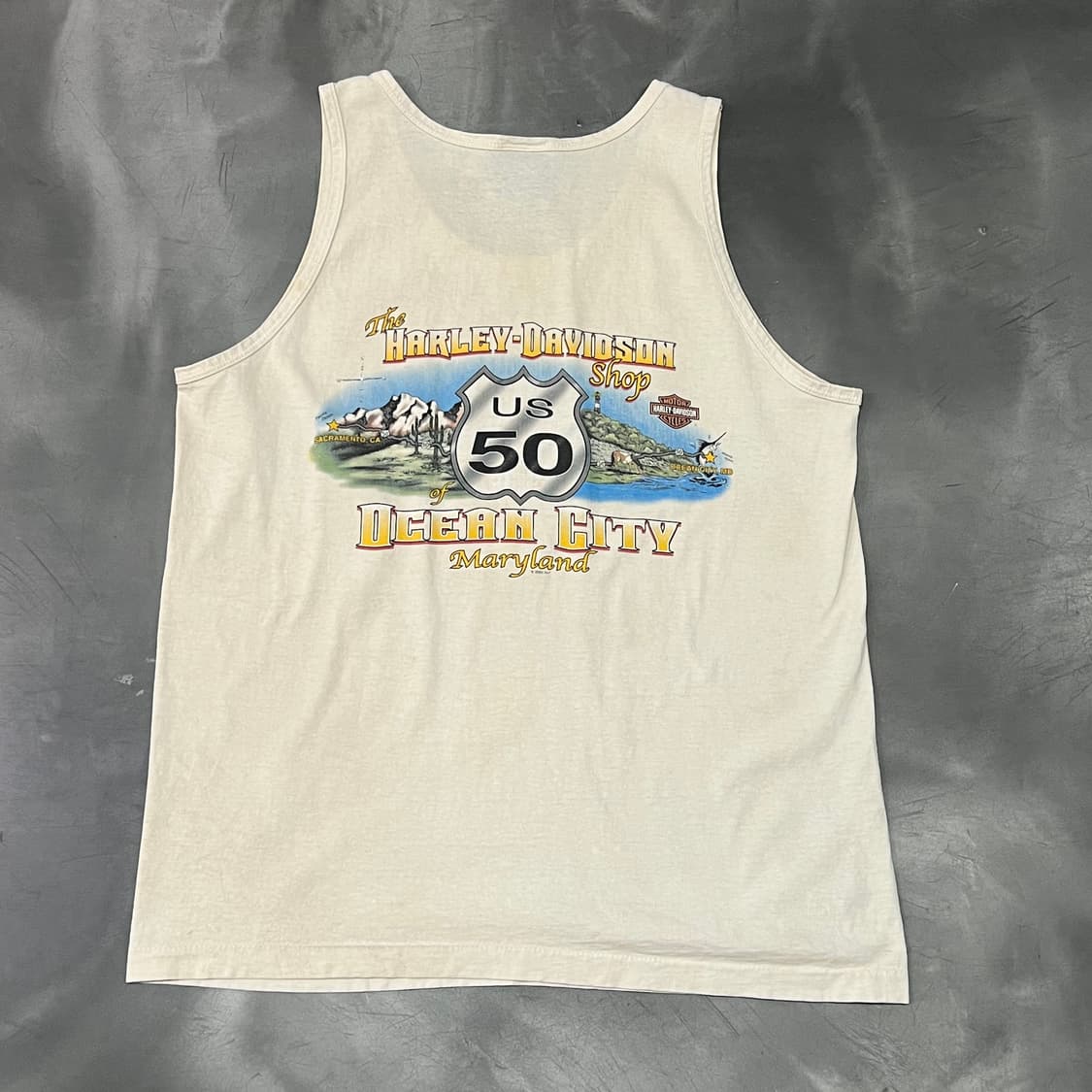  USA 할리데이비슨 프린팅 슬리브리스 y15751 상품이미지2