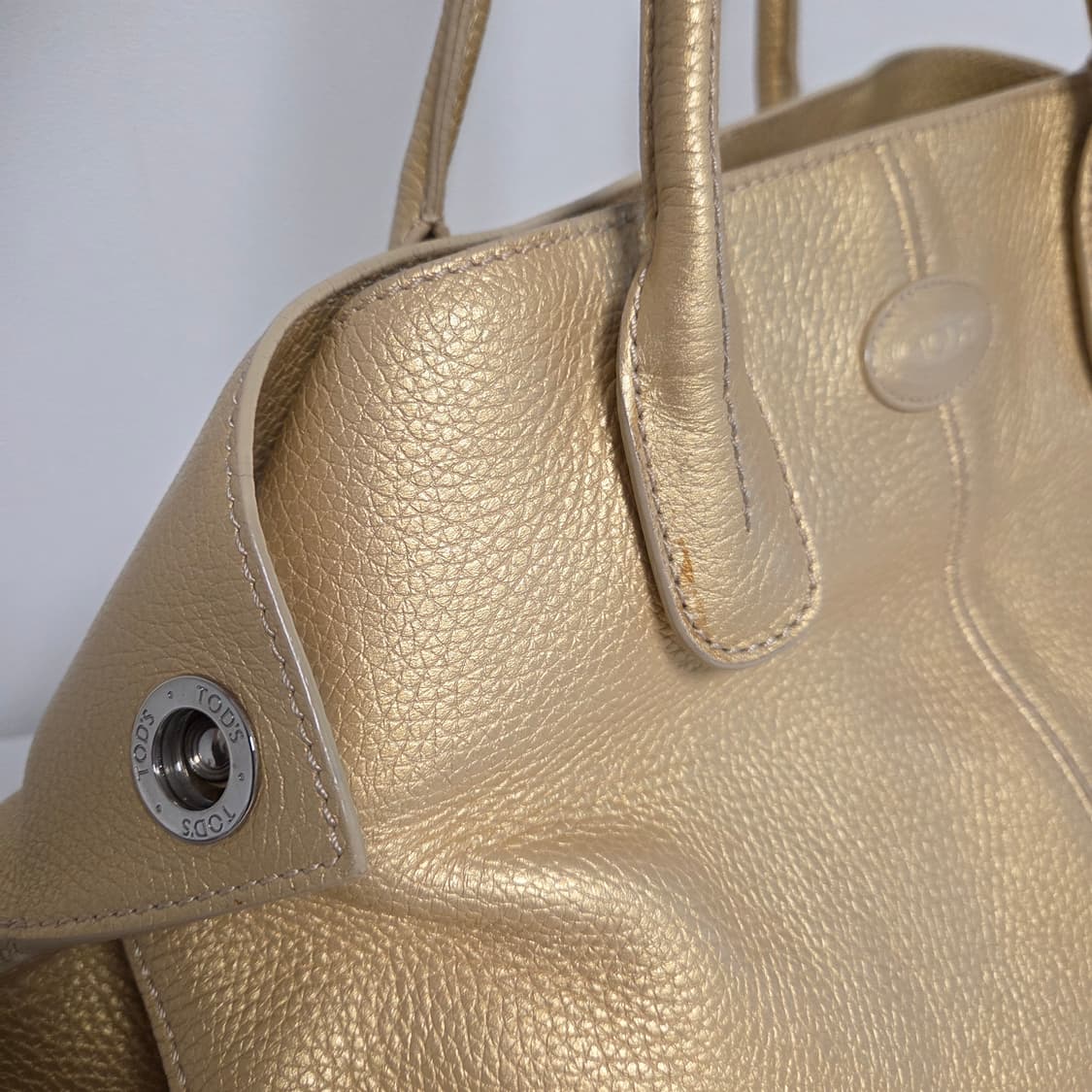 TOD'S 토즈 정품 케이프 골드 쇼퍼백 숄더백 토트백 투웨이백 상품이미지8