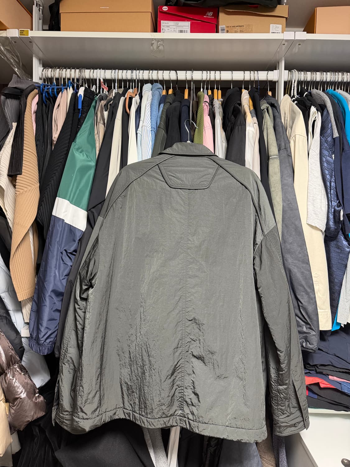 [48] 준지 22fw 패딩 셔츠 그레이 상품이미지4