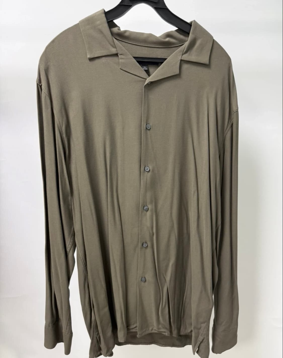 스파오 포맨 모던 오픈 카라 셔츠 (XL/카키) 상품이미지3