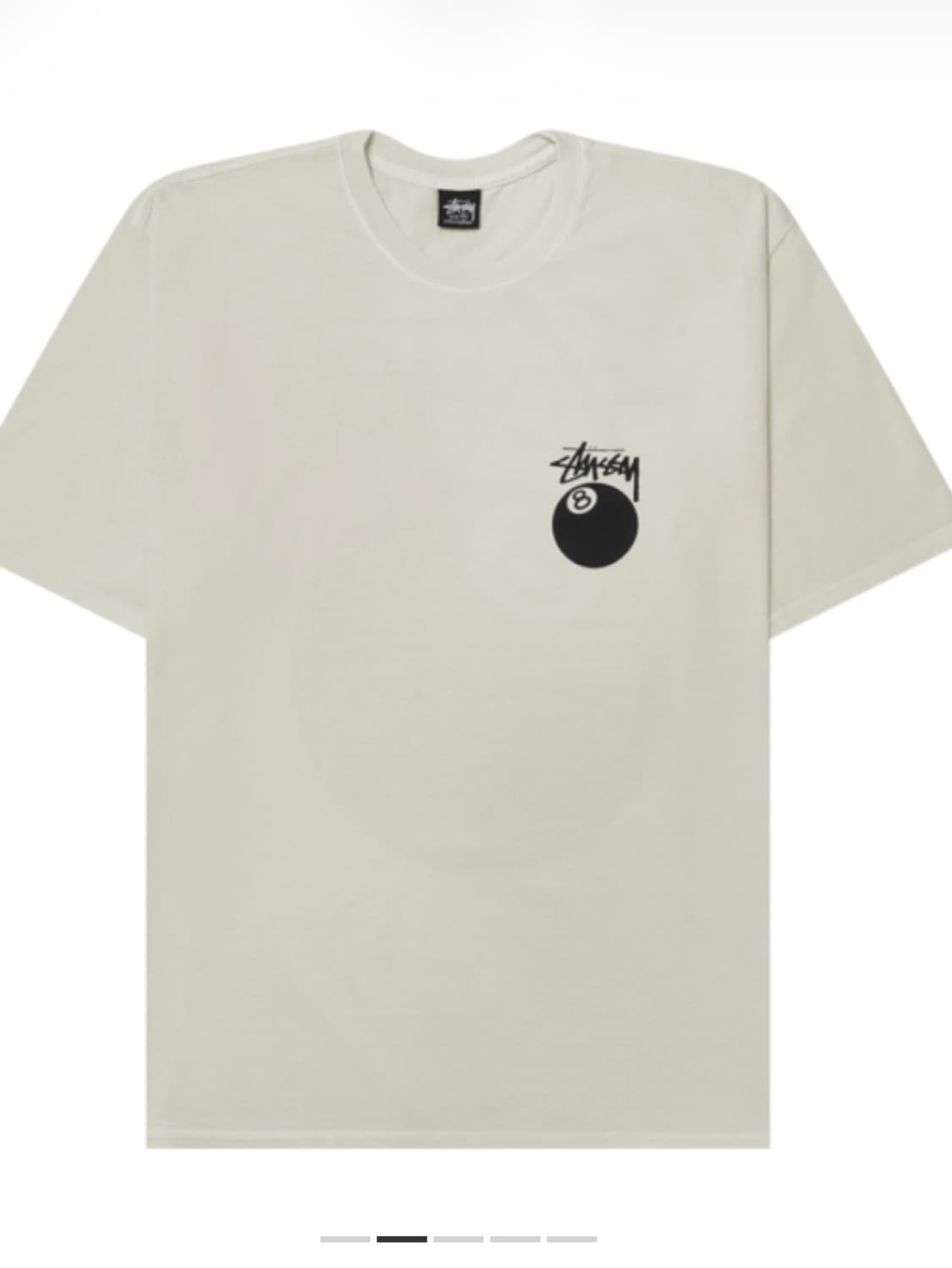 스투시 8볼 티셔츠 피그먼트 다이드 내추럴 상품이미지2