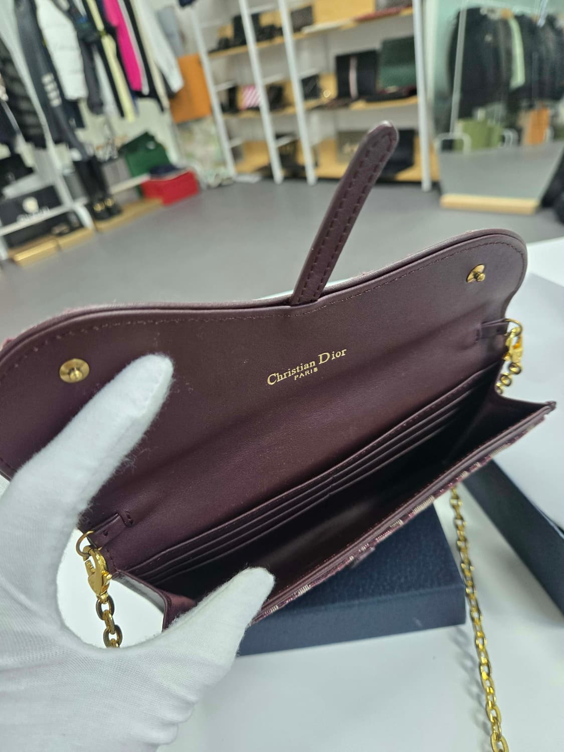 [A급컨디션] 디올 오블리크 새들백 상품이미지6