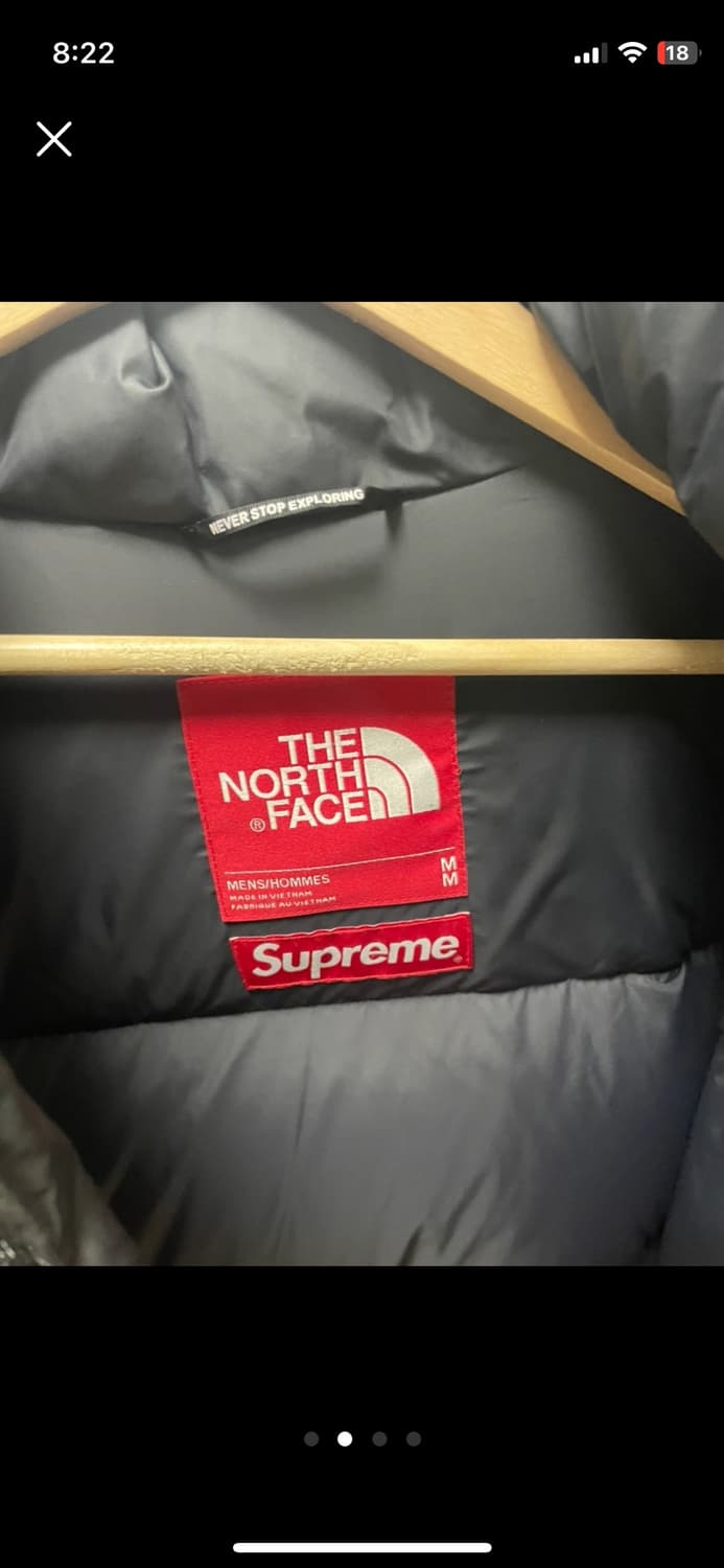 [M] 슈프림x노스페이스 퍼눕시 블랙 상품이미지3