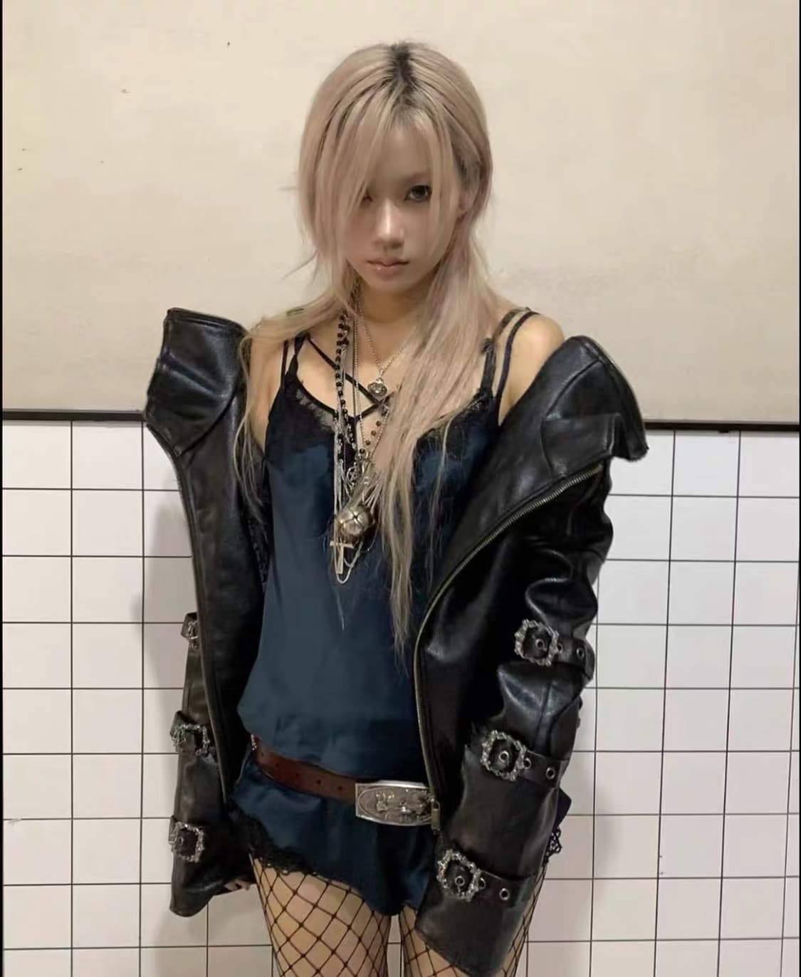 Opium Leather Buckle Rider Jacket 상품이미지7