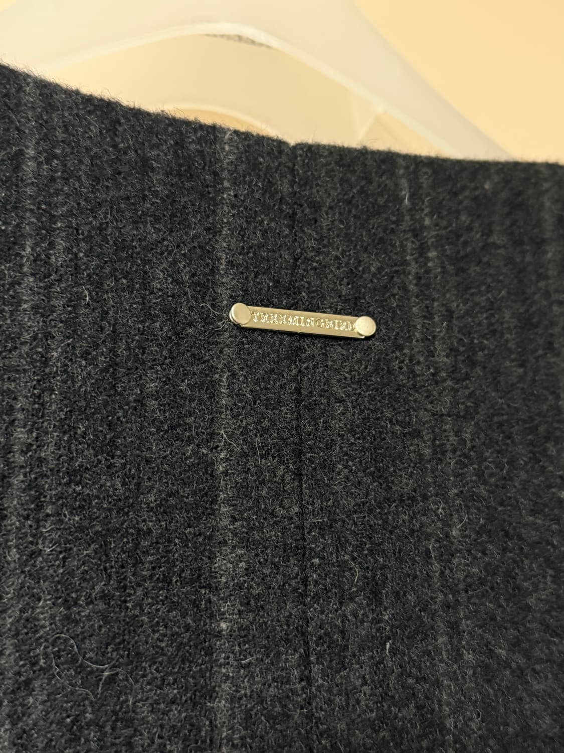 트리밍버드 스트라이프 울자켓 다크그레이 상품이미지6