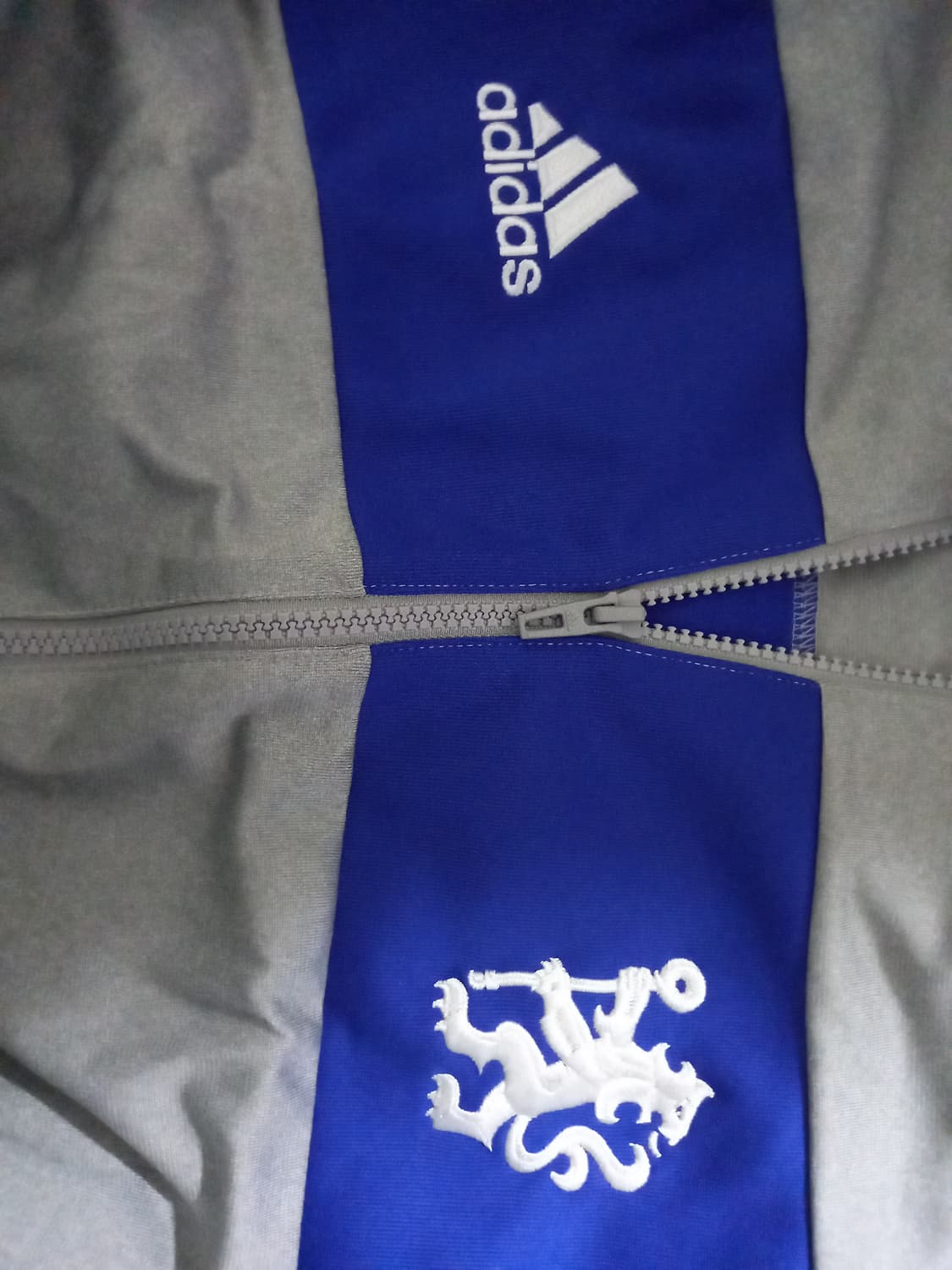 아디다스 첼시 그레이 블루 트랙탑 져지집업 100/L 상품이미지2