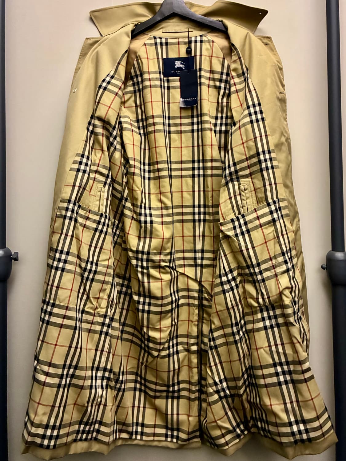 (46R/103)Burberry 버버리 개버딘 발마칸 싱글 트렌치코트 상품이미지8