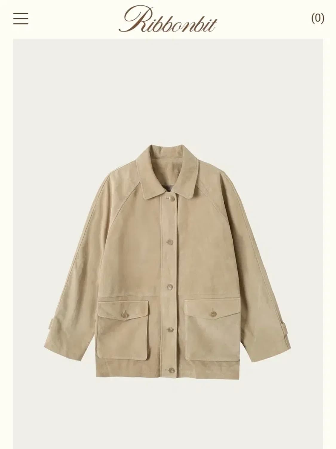 리본빛 WELLY SUEDE JACKET 스웨이드 자켓 상품이미지1