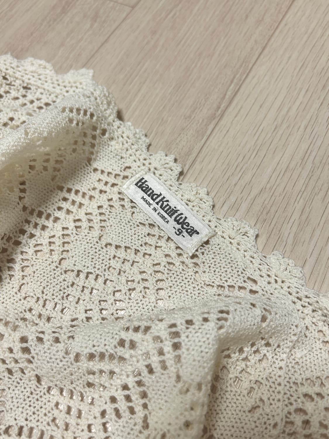 빈티지 레이스 펀칭 반소매 가디건 상품이미지2