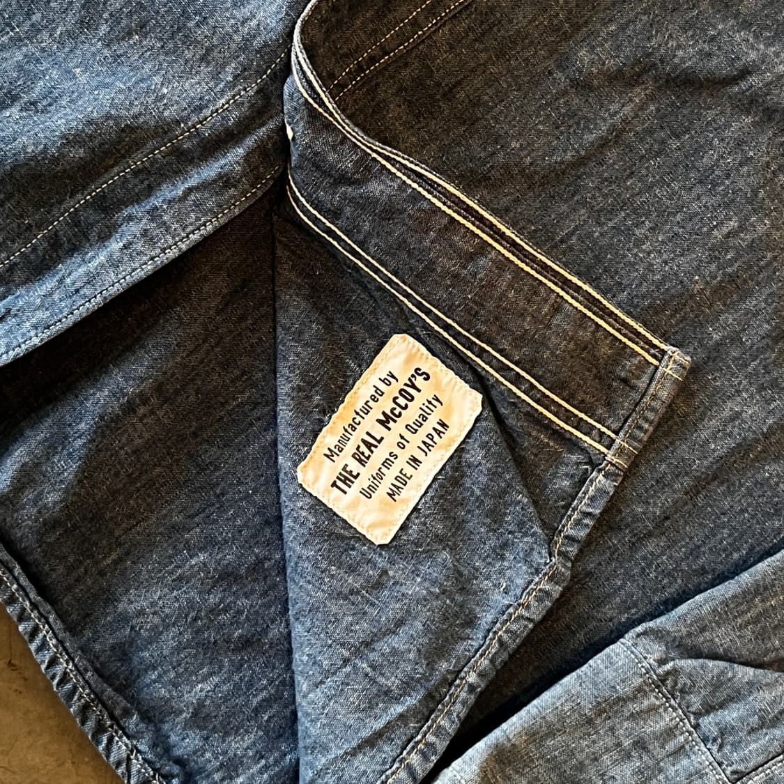 리얼맥코이 USN 샴브레이 셔츠 상품이미지4