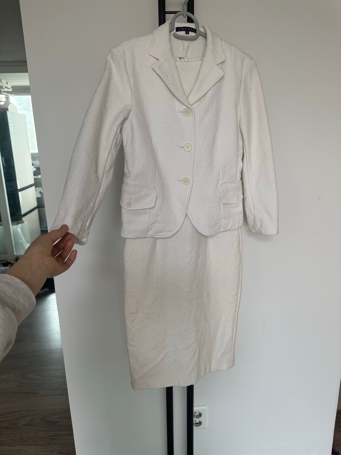 theory 띠어리  여성  입술넥 원피스 자켓 set-2사이즈 상품이미지5