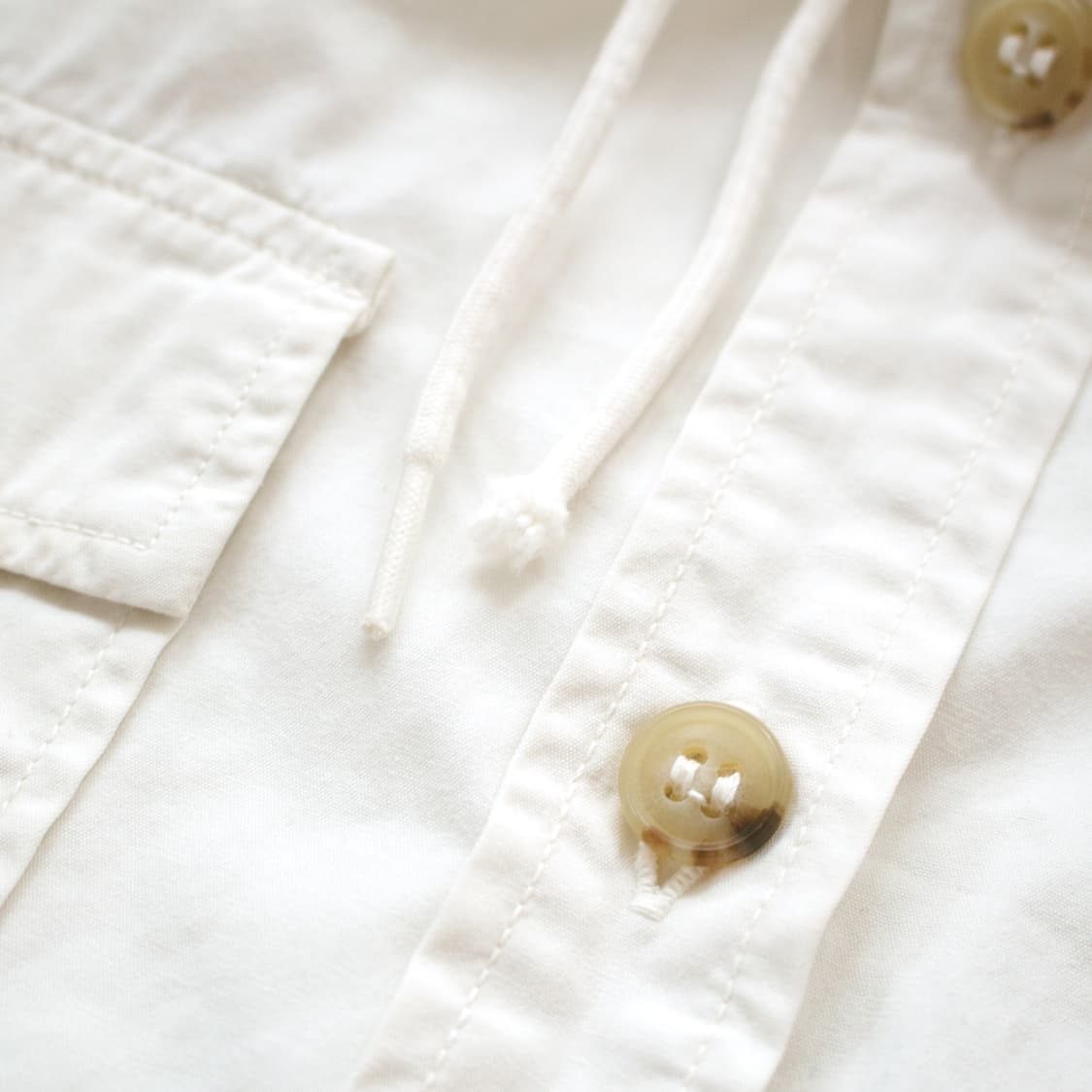 오어슬로우 크림 후드 셔츠  상품이미지6