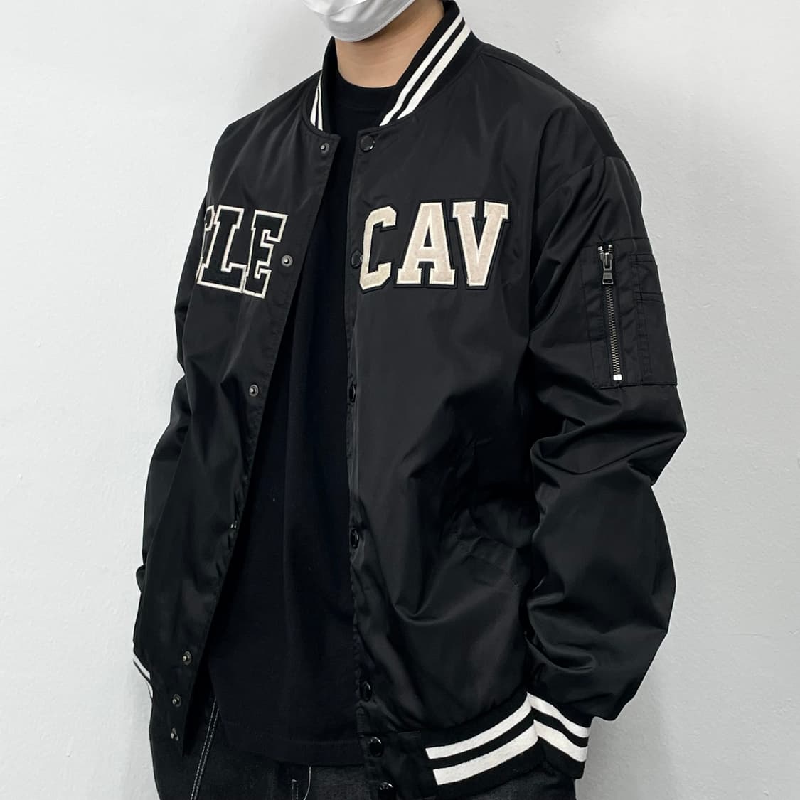 L NBA 클리브랜드 패치워크 테크니컬 바시티 자켓 상품이미지2