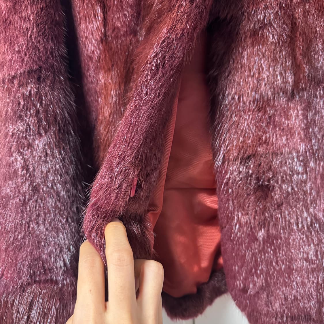 와인 폭스퍼 자켓  상품이미지3