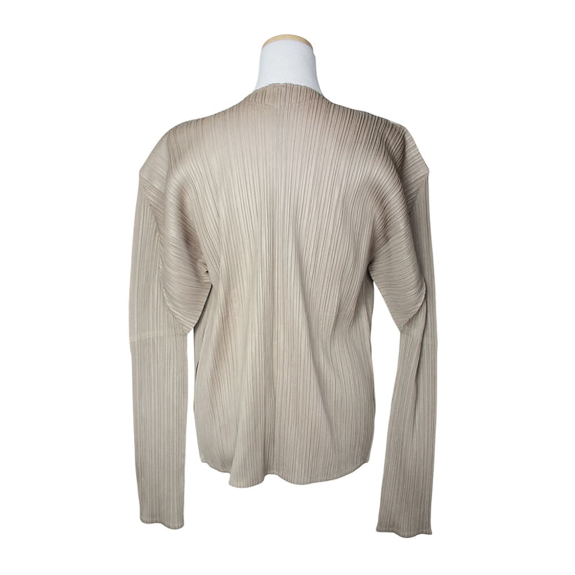 이세이 플리츠플리즈 카키 주름 오픈형 가오리 가디건 4 상품이미지2